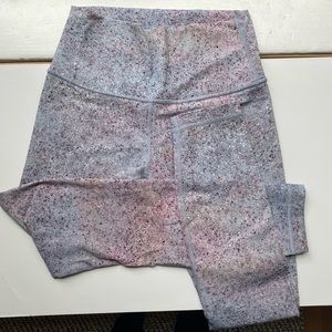 LuluLemon WunderUnder Leggings Paint Splatter Print